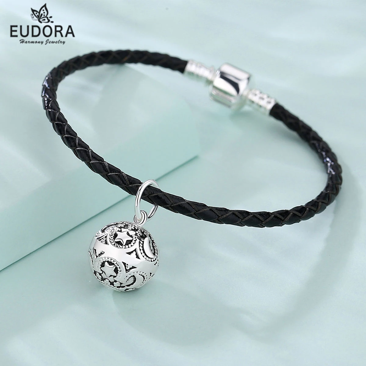 EUDORA 14mm Pregnancy Bola Bracelet Angel Caller Baby Wishing Bell Ball Bracelet Fashion Fine Jewelry for Women Man Gift 2022