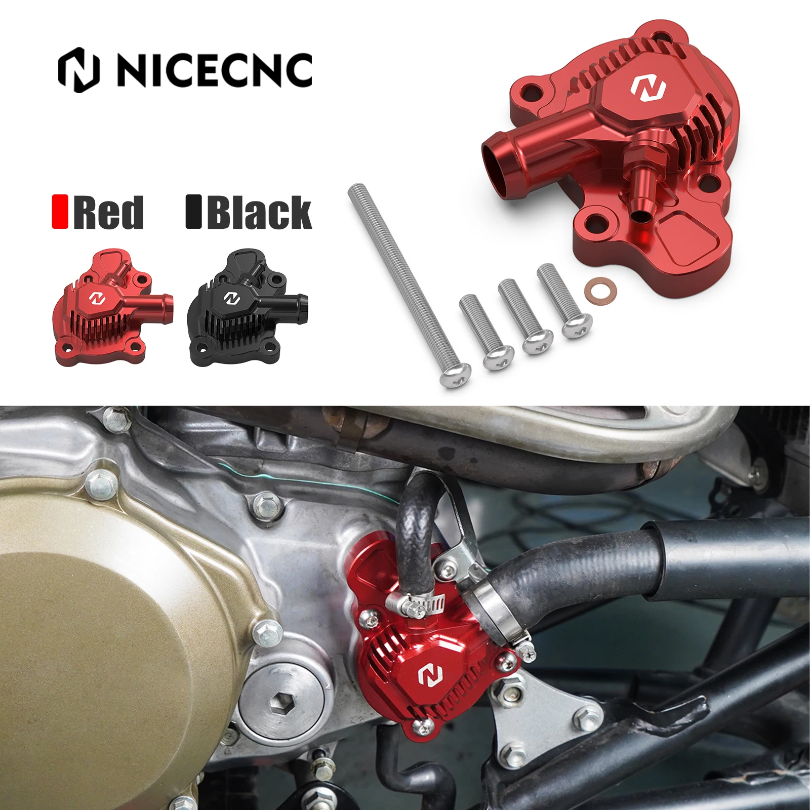 

TRX450 Water Pump Cover Guard Protection ATV Accessories for Honda TRX450R 2006-2009 TRX450ER 2006-2014 Replace 19220-HP1-600