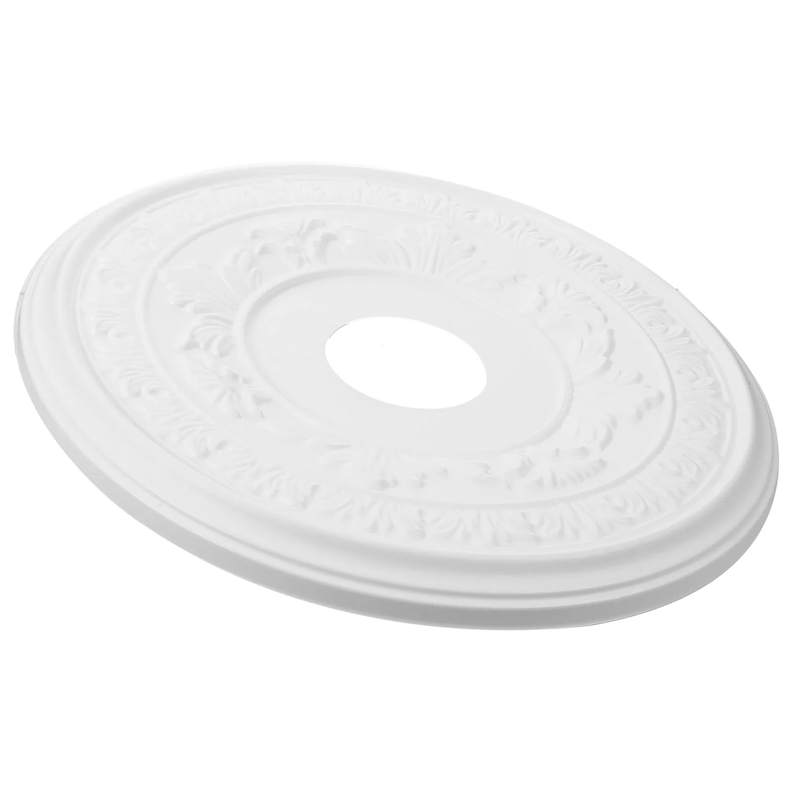 

Ceiling Medallion Crystal Lamp Tray 41CM White Plastic PU Material Chandelier Cover Plate Lighting Accessories