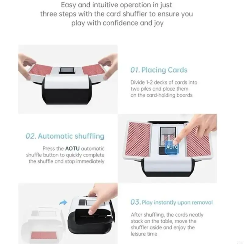 77HC 2000MHA متانة البطاقة الكهربائية اختلاط إعادة شحن آلة خلط البطاقة التلقائي للسفر والنشاط الترفيهي #2