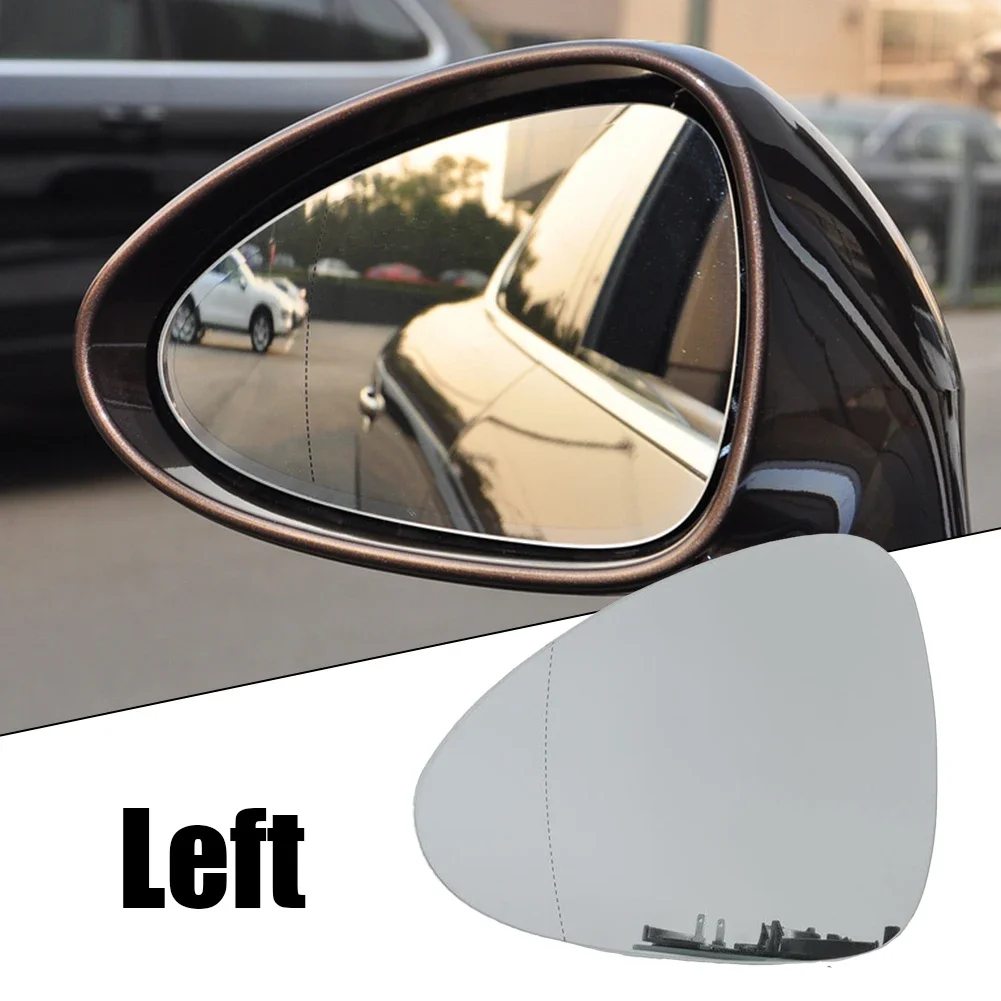 Direct Replacement Left Side Rearview Mirror Glass with Heating Plate and Clip On for Porsche Panamera 2010 2016