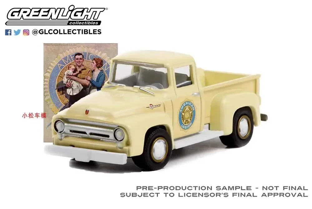 

GreenLight 1:64 1956 Ford F-100 Pick-up Diecast Metal Alloy Model Car Toys For Gift Collection