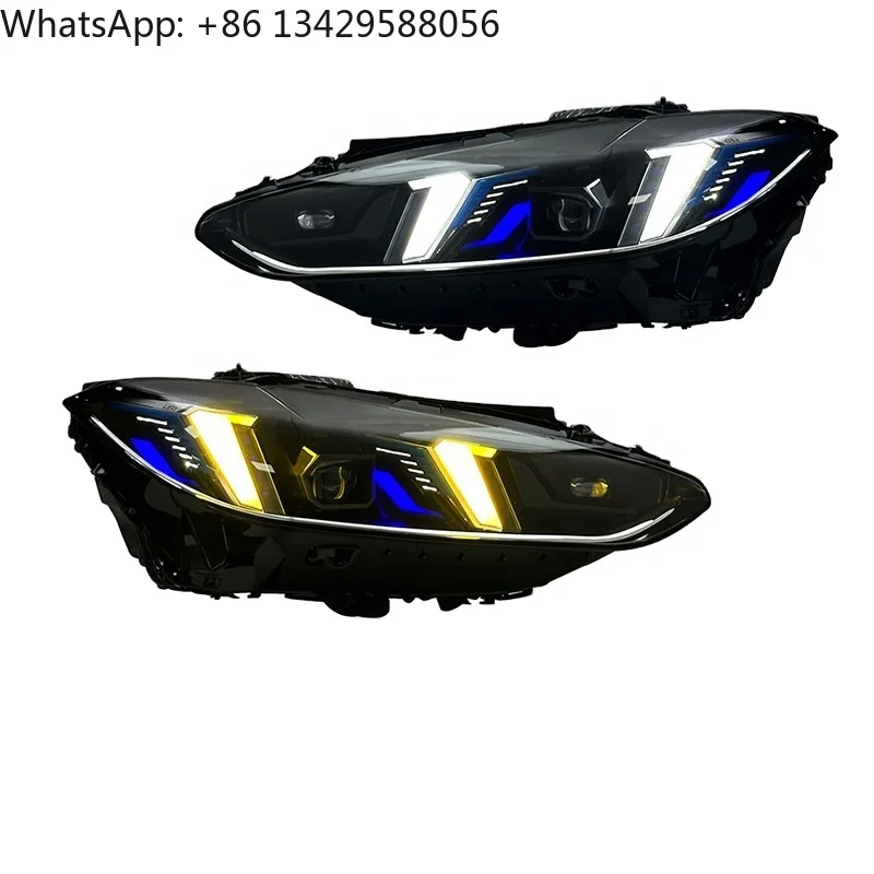 

Для 21-24 BMX 4Series G22 G82 M3 M4 Змеиный глаз Фара Желтый и белый переключатель DRL в сборе Модифицированный светодиодный двухцветный передний фонарь