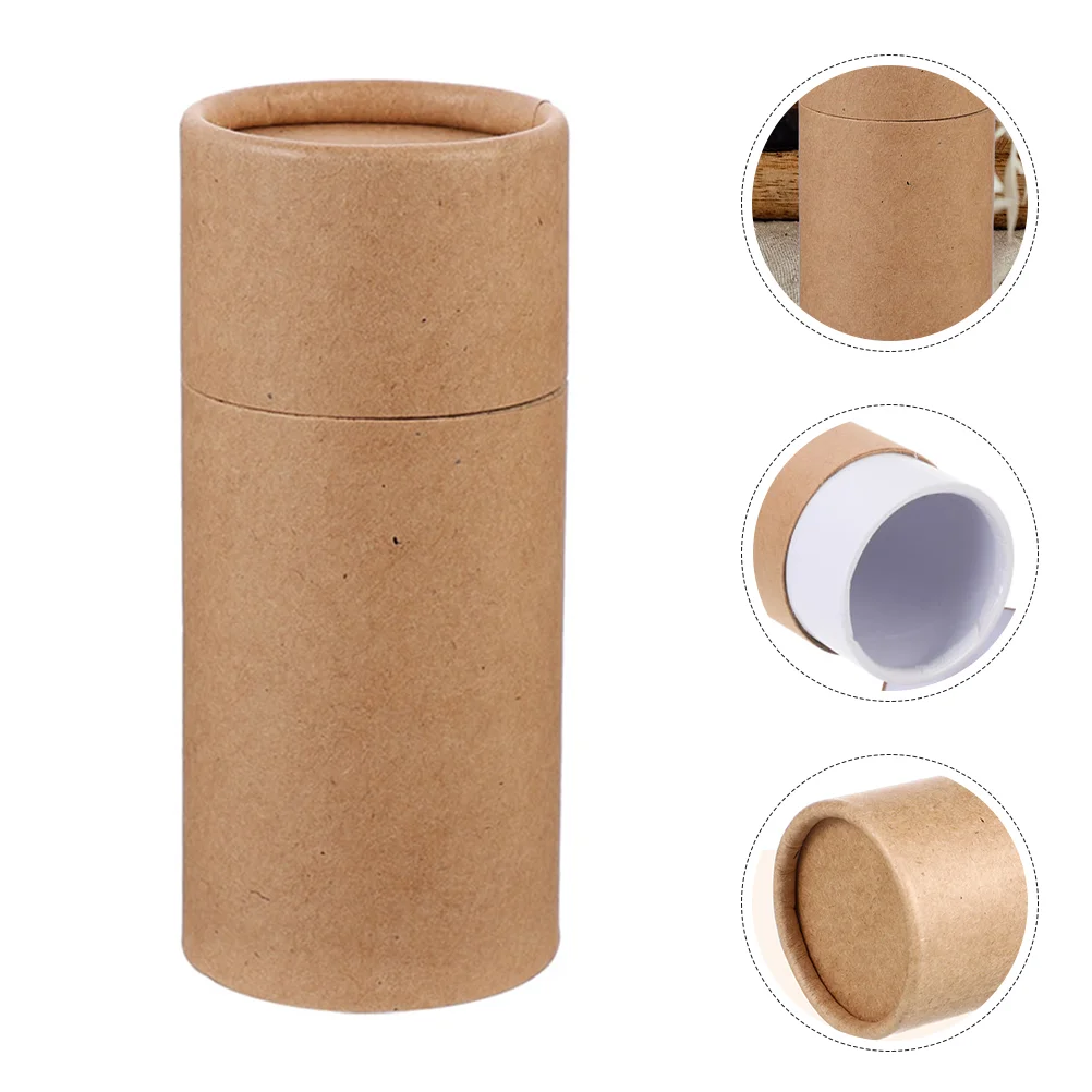 

Paper Tube Gift Box Thickened Canister Storage Accessories Small Tea Food Containers with Lids