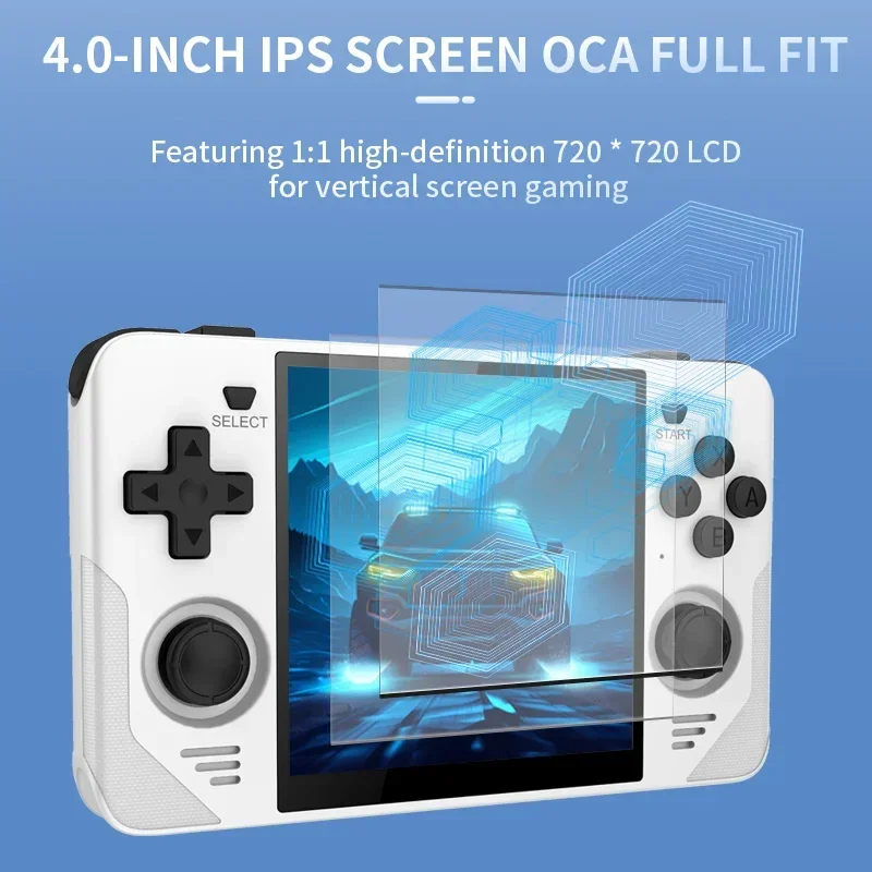 POWKIDDY RGB30 Retro Handheld Game Console Built-in WiFi 4.0 Inch Screen Linux OS Portable Video Players