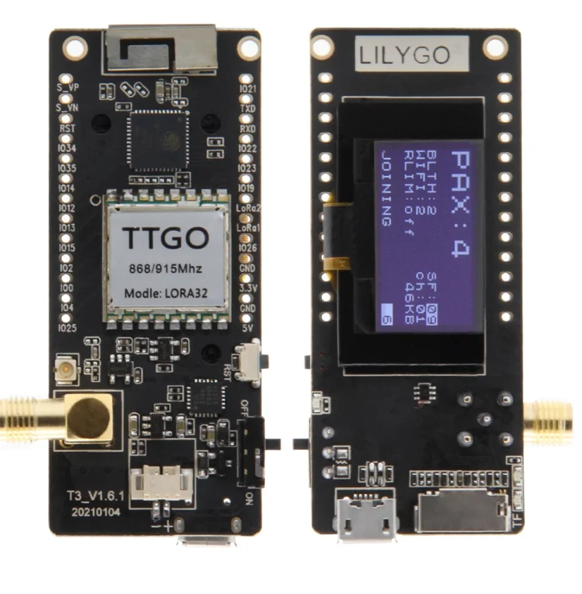 LoRa32 V2.1_1.6 versión 433/868/915Mhz ESP32 LoRa OLED 0,96 pulgadas tarjeta SD Bluetooth WIFI módulo inalámbrico ESP-32 SMA