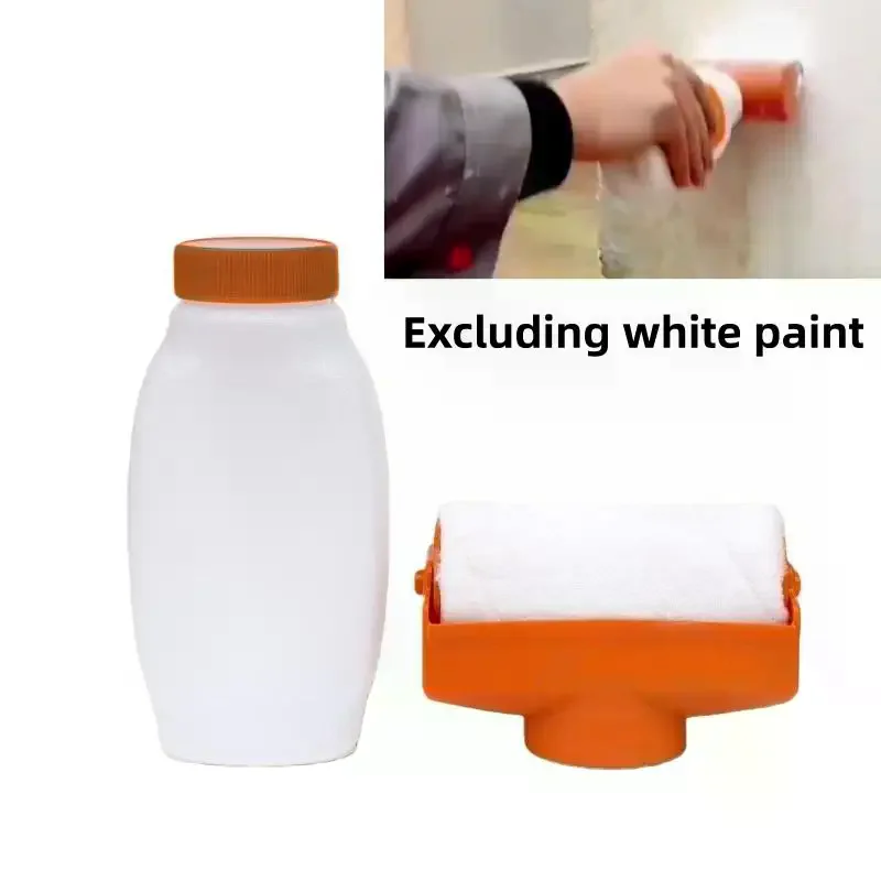1Pcs HDPE Wall Repair And Touch-Up Tool Reusable 350ml Paint Roller Brush Water Based Latex Paint Plastic Bottle DIY Accessories