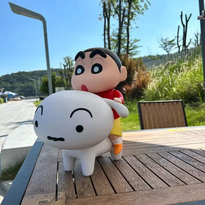 

Crayon Shin-Chan Series 1:1 Large Size Figures Xiaoxin Rides Xiaobai Xiaokui Kazama Trendy Ornaments Anime Model Collectible Toy