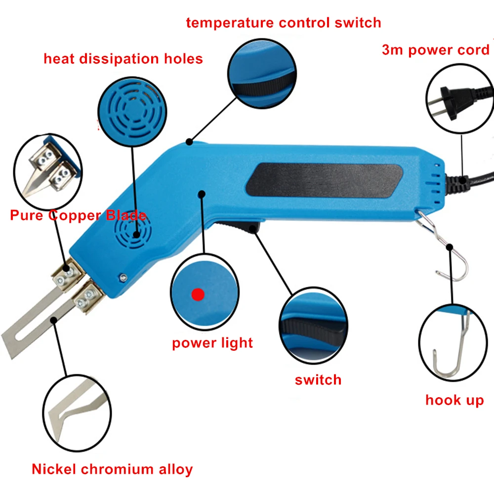 Electric Foam Cutter Hot Knife Tool Adjust Temperature Styrofoam Cutting Machine Hot Knife Non-Woven Fabric Rope Cutter