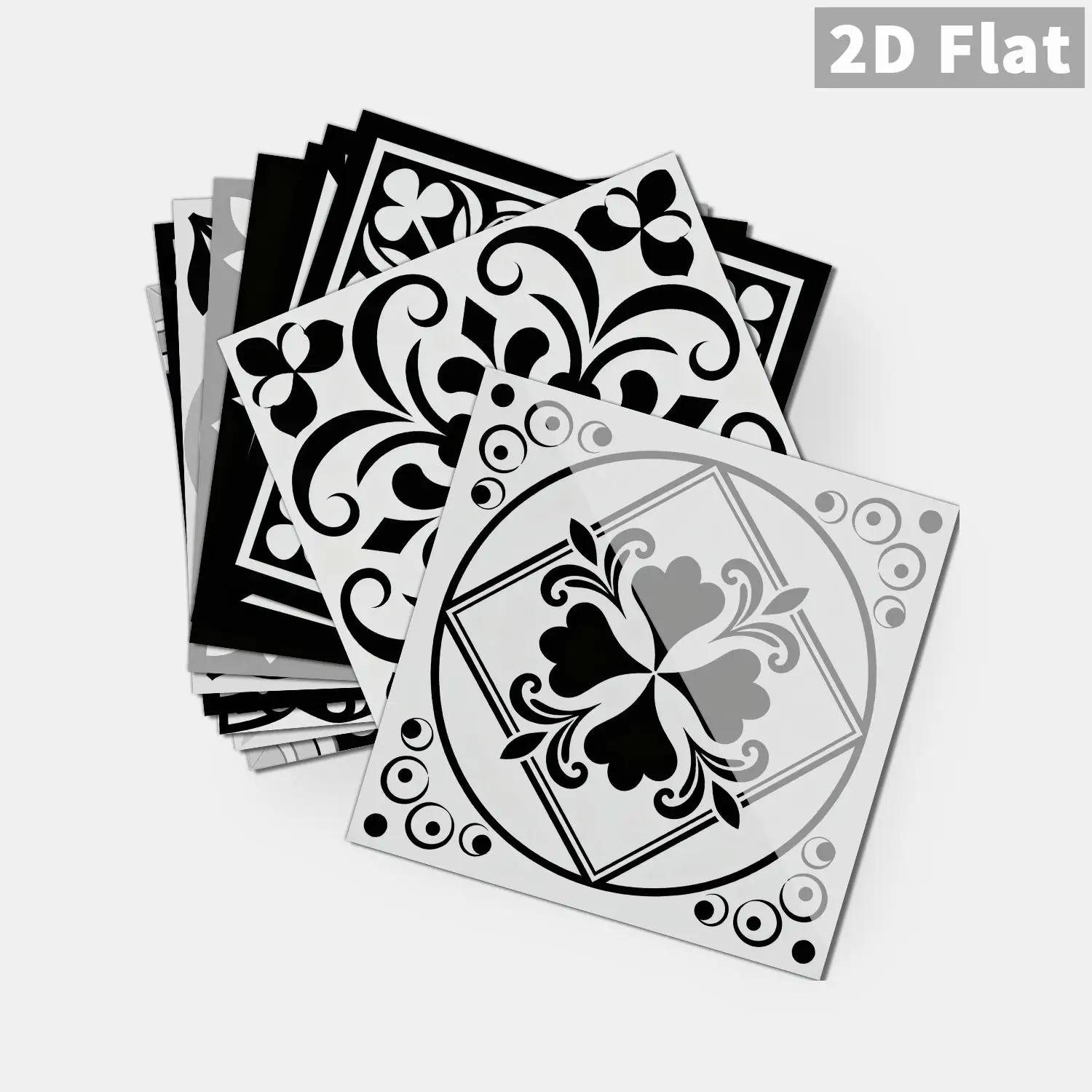 

36Pcs Moroccan Tile Stickers, Removable Waterproof Self-Adhesive Wall Decals for Kitchen Bathroom Home Renovation