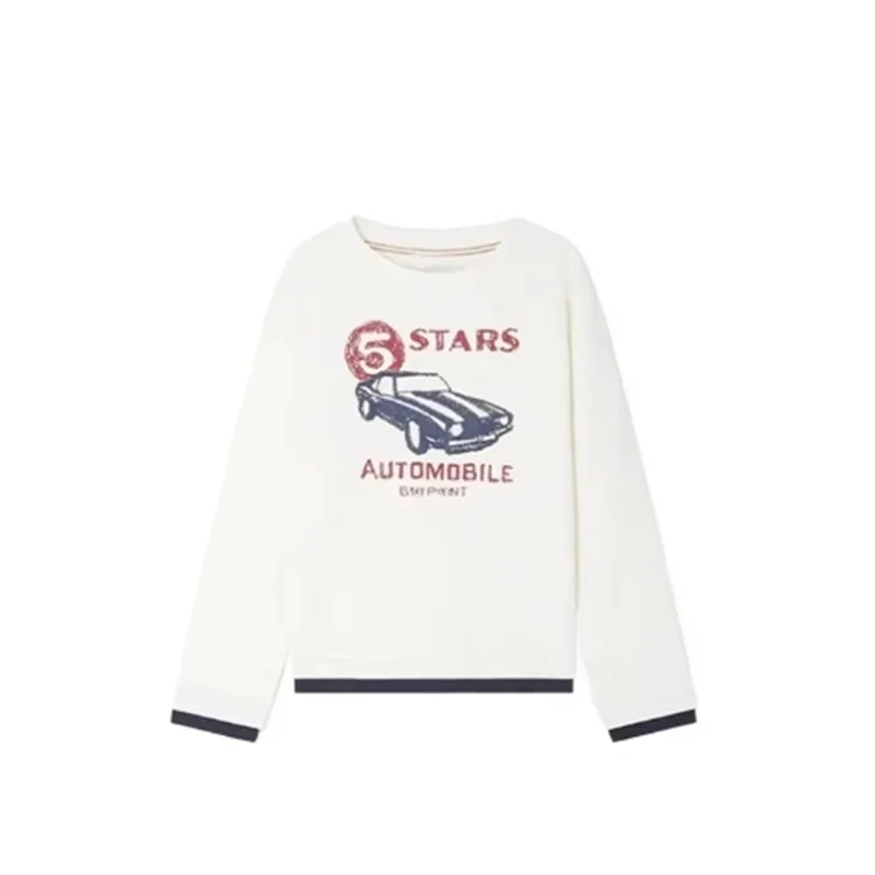 New 24 Children's Spring and Autumn Boys and Girls Printed Long Sleeved T-shirt BP Casual Top