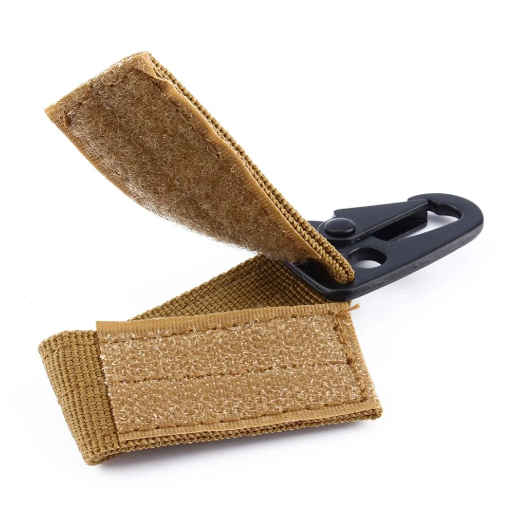 2 قطعة مشبك معلق تكتيكي مولي حزام من النايلون حلقة تسلق حزام مثلث المفاتيح للتسلق في الهواء الطلق أداة تخييم ملحق