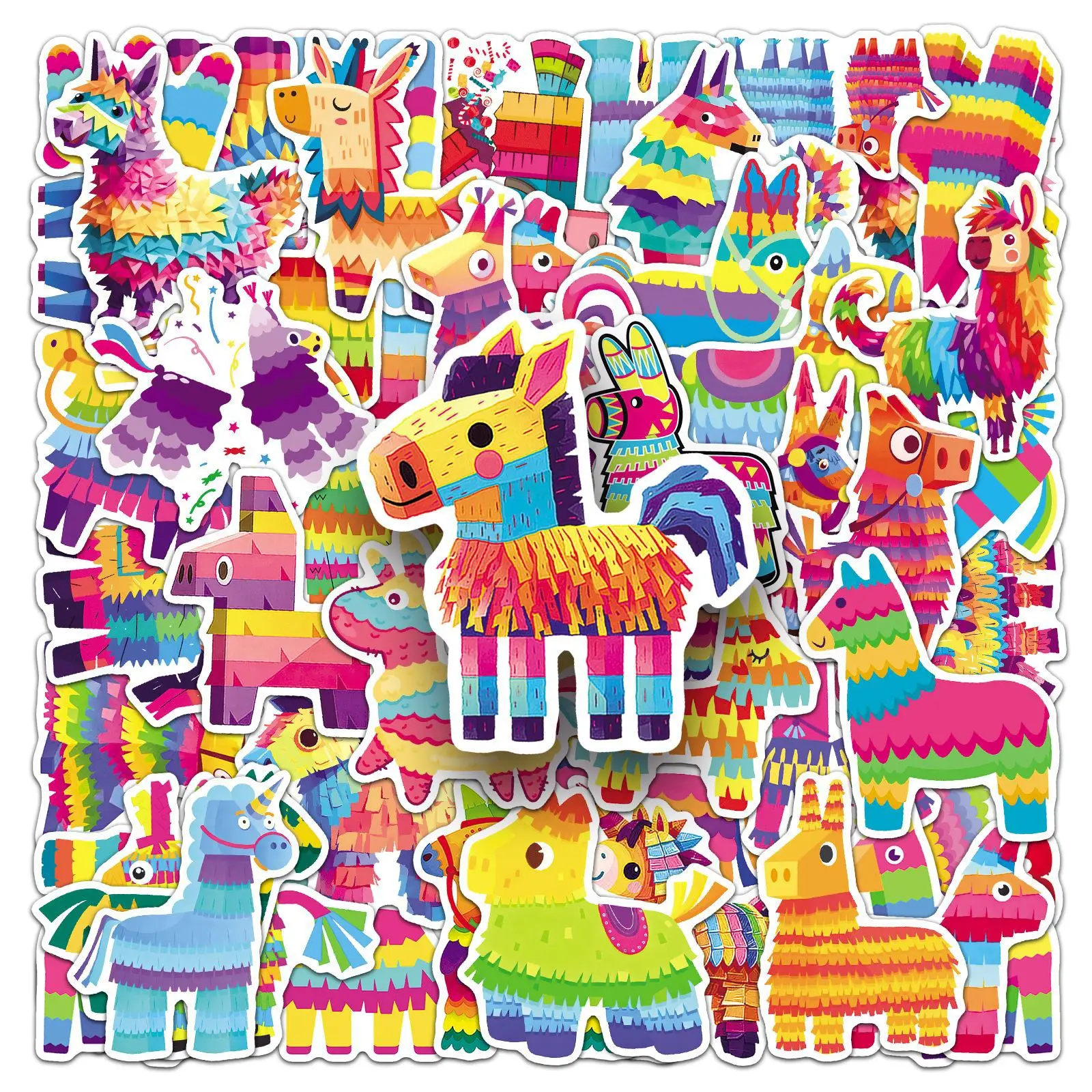 

10/50PCS Pinata Doll Cartoon Graffiti Stickers Decals Suitcase Laptop Computer Cup Car Guitar Fridge Decoration DIY Kids Toy
