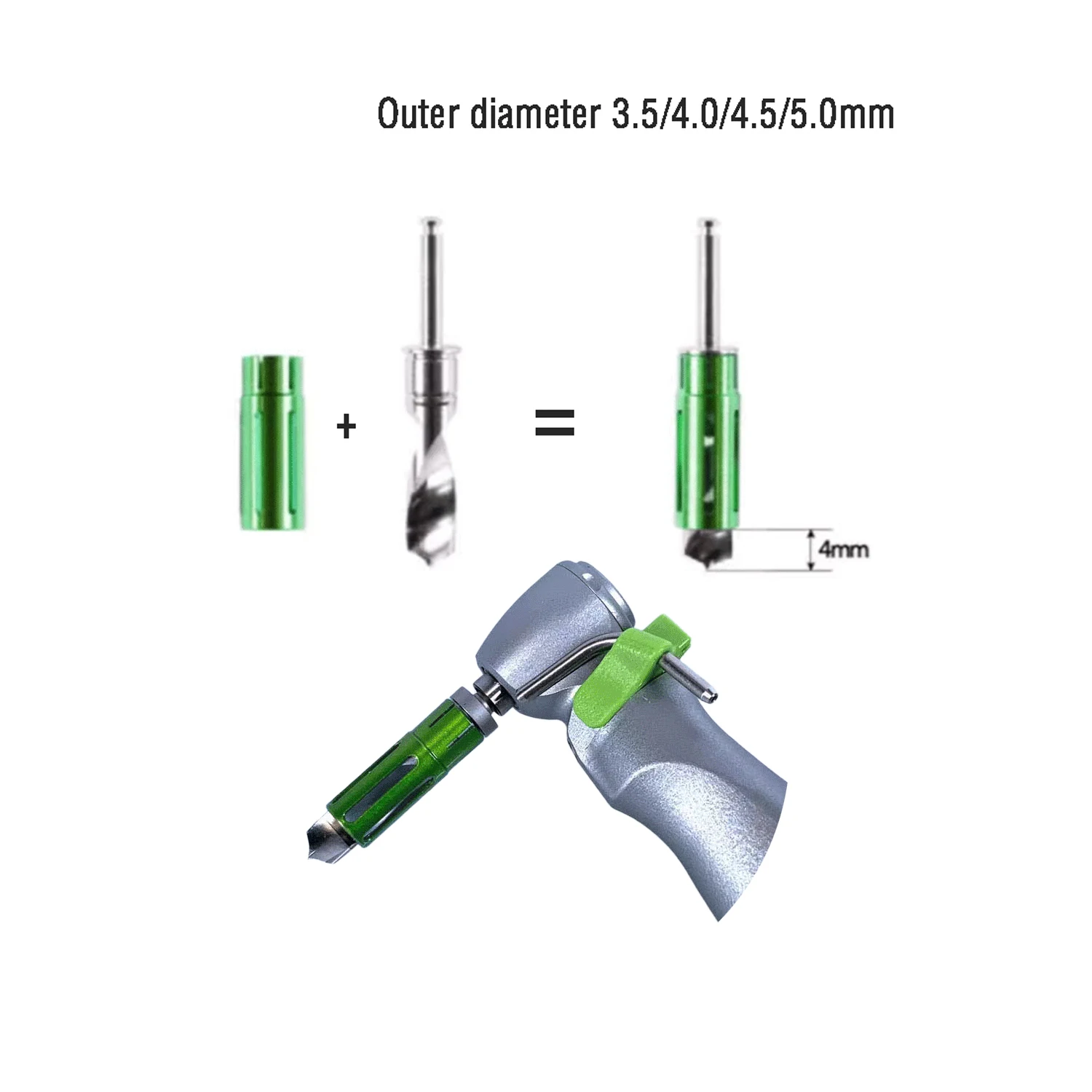 1 Piece Dental implant Bone Collection Drill Self-Grinding Bone Collector Autologous Drill 1 Bone Collector Set for Dentistry