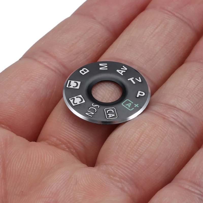 2 ปุ่มฝาครอบด้านบนแผ่นเสียงสําหรับ Canon 6D Mode Dial แผ่นเสียงป้ายป้าย SMD พร้อมกาว