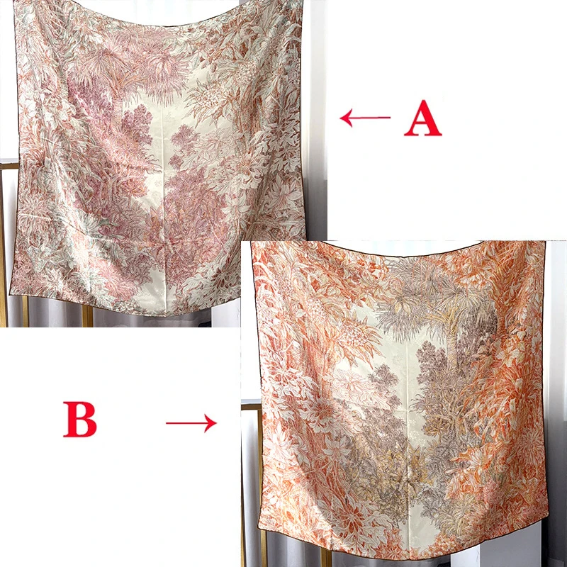 

Double Sided Print Scarf Silk Wool Women Rolled Edges Shawls Winter Accessories Luxury Designers Head Hair Big Bandanas