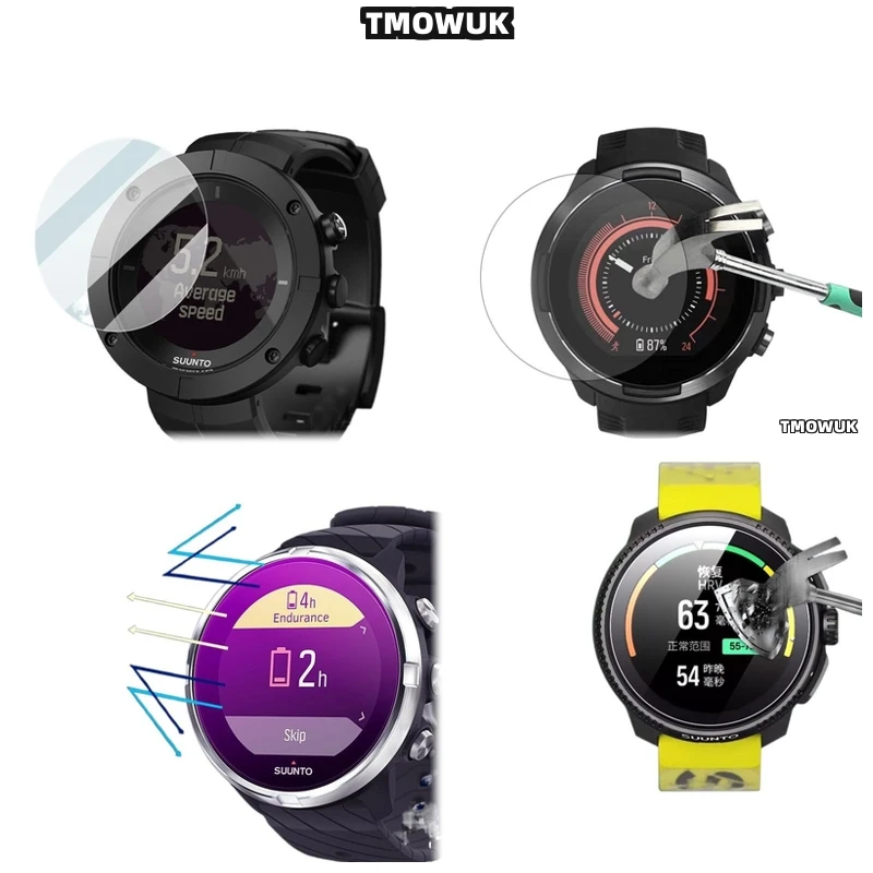 

For Suunto 5 7 9 Peak Pro Race S 45mm 49mm OCEAN Traverse Alpha, Superior 9H Tempered Glass Screen Protector