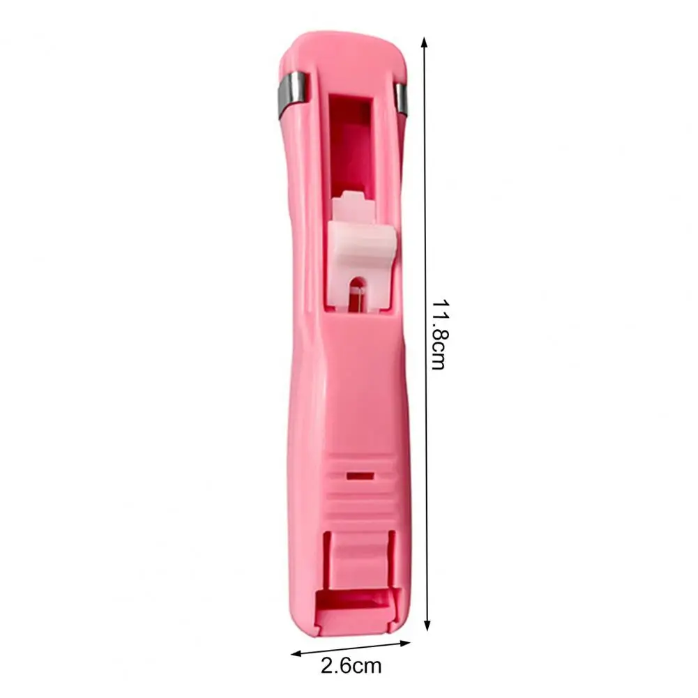 Cucitrice a morsetto cucitrice a spinta 50 Clip per cucitrice Clip per cucitrice per documenti da scrivania riutilizzabile Dispenser di carta portatile materiale scolastico