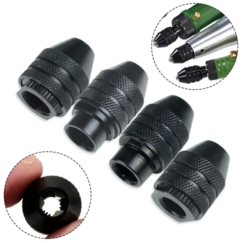 1PC M7 / M8 Keyless Drill Bit Chuck Adapter Converter Chucks Mini Drill Chuck Rotary Tools Accessories 7/8x0.75/0.3-3.2mm