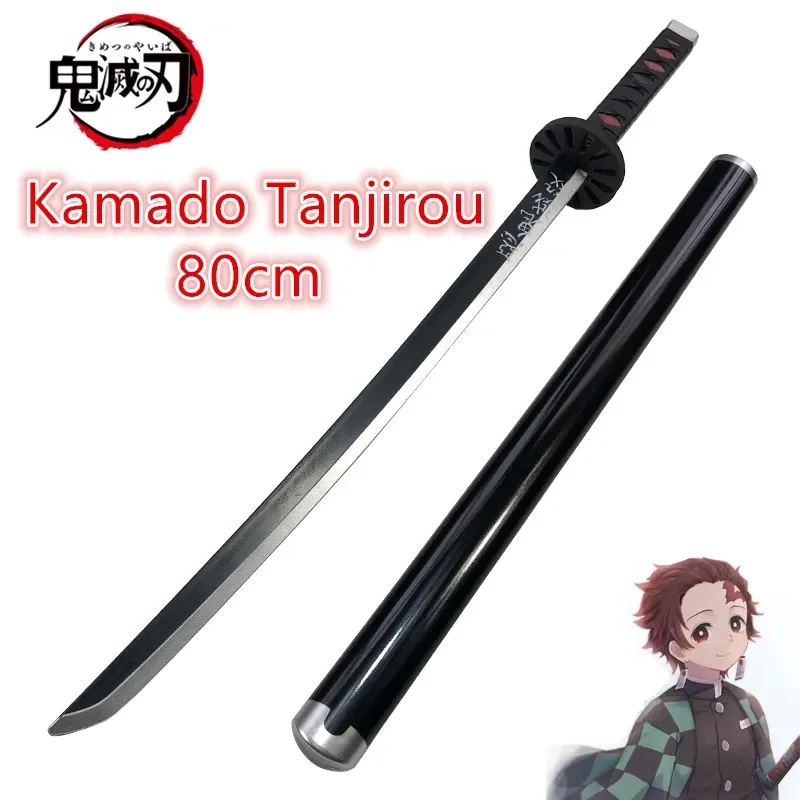 Original Anime Demon Slayer Sword  Katana Cosplay Weapon Kamado Tanjirou Kochou Shinobu Swords 80cm