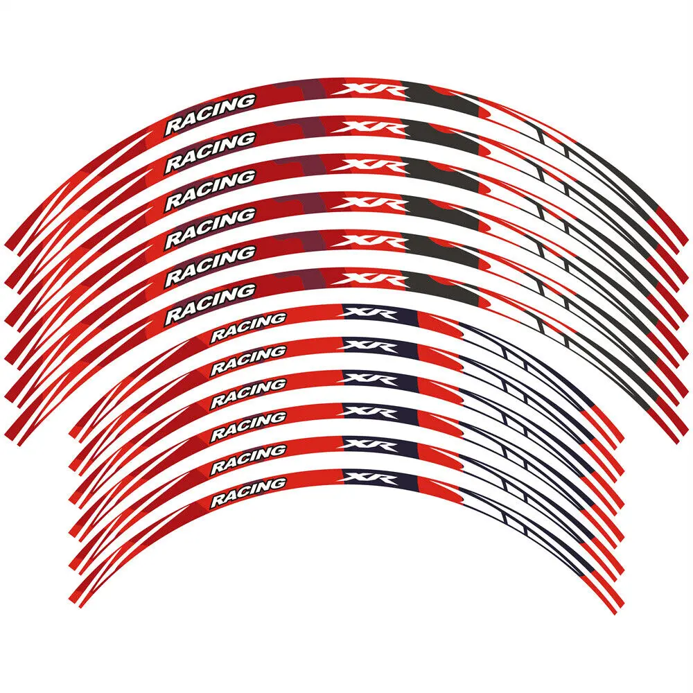 Reflective Motorcycle Wheel Sticker Rim Decal Hub Stripe Tape For HONDA XR 190 200 200R 250R 250L 250LL 250R