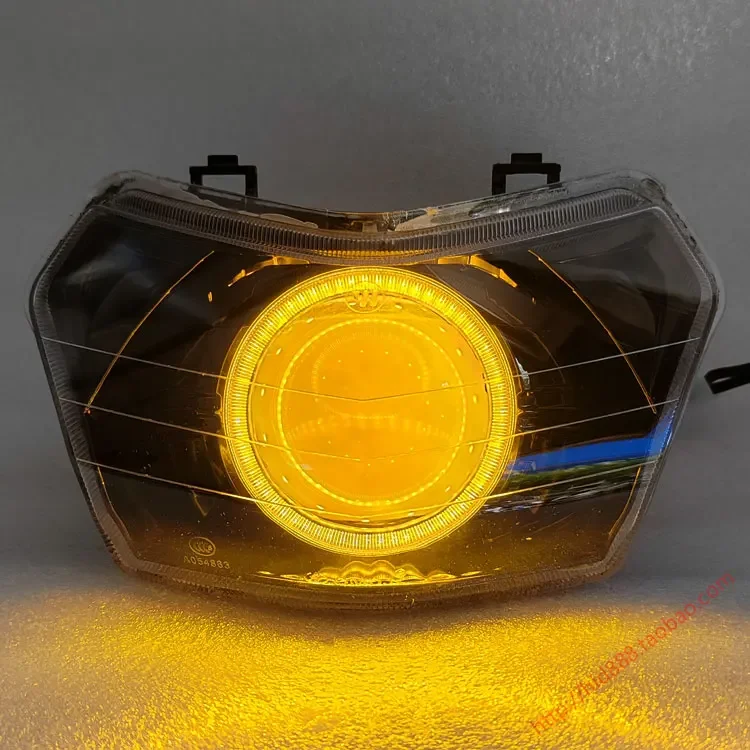 Suitable for Wuyang Honda Jiayu 110 Turtle Youku E shadow motorcycle modified 3-inch LED headlight lens assembly