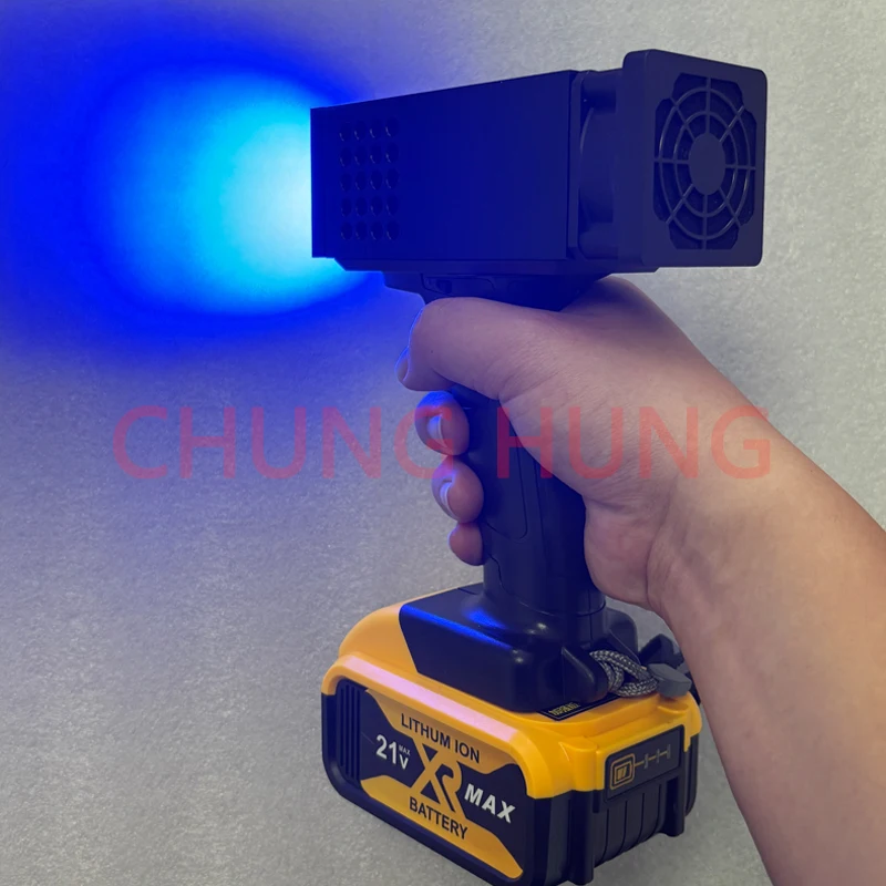 Przenośna, ręczna, ładowalna lampa UV LED do utwardzania, stosowana w naprawach lakieru samochodowego i wykrywaniu wad lakieru samochodowego, LED UV cu