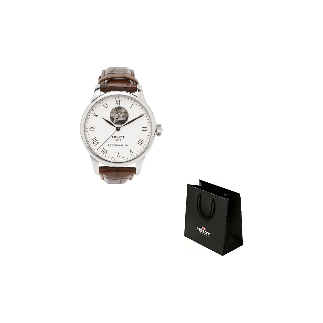 TISSOT Le Locle Collection Automatic Mechanical Movement Men's Watch 39.3mm White Dial Stainless Steel Case T006.407.16.033.01