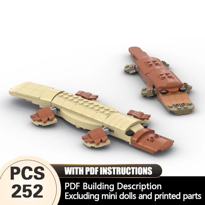 

Creators Animal Series Model MOC Building Bricks Realistic Crocodile Modular Technology Gifts Holiday Assemble Children Toy Suit