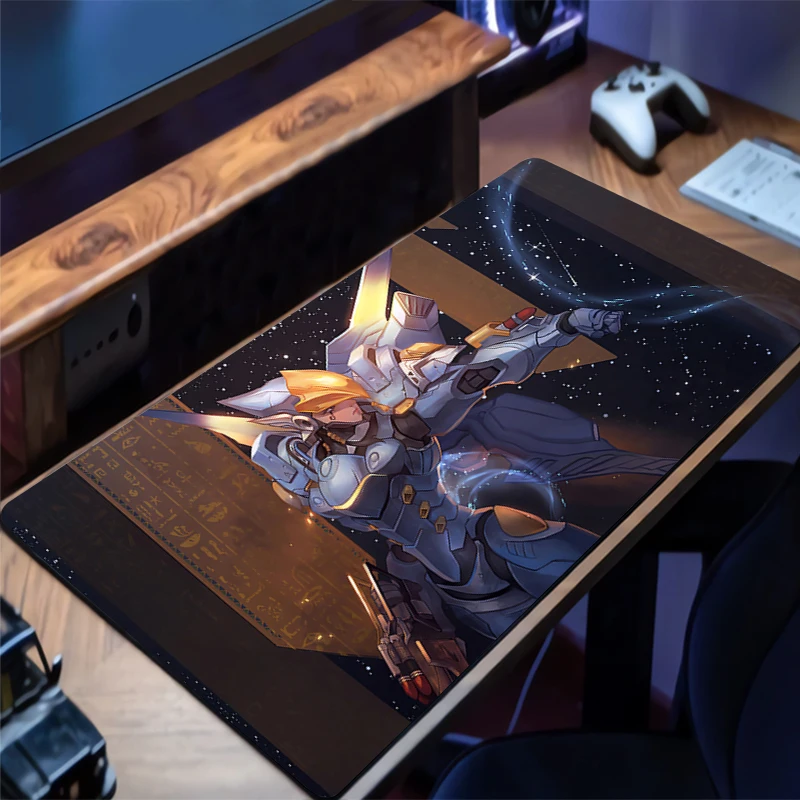 Gaming Mouse Pad O-overwatch Pharah Accessories Office Gamer Keyboard Desk Mat Non-Slip Laptop ground mat Large PC game Mousepad