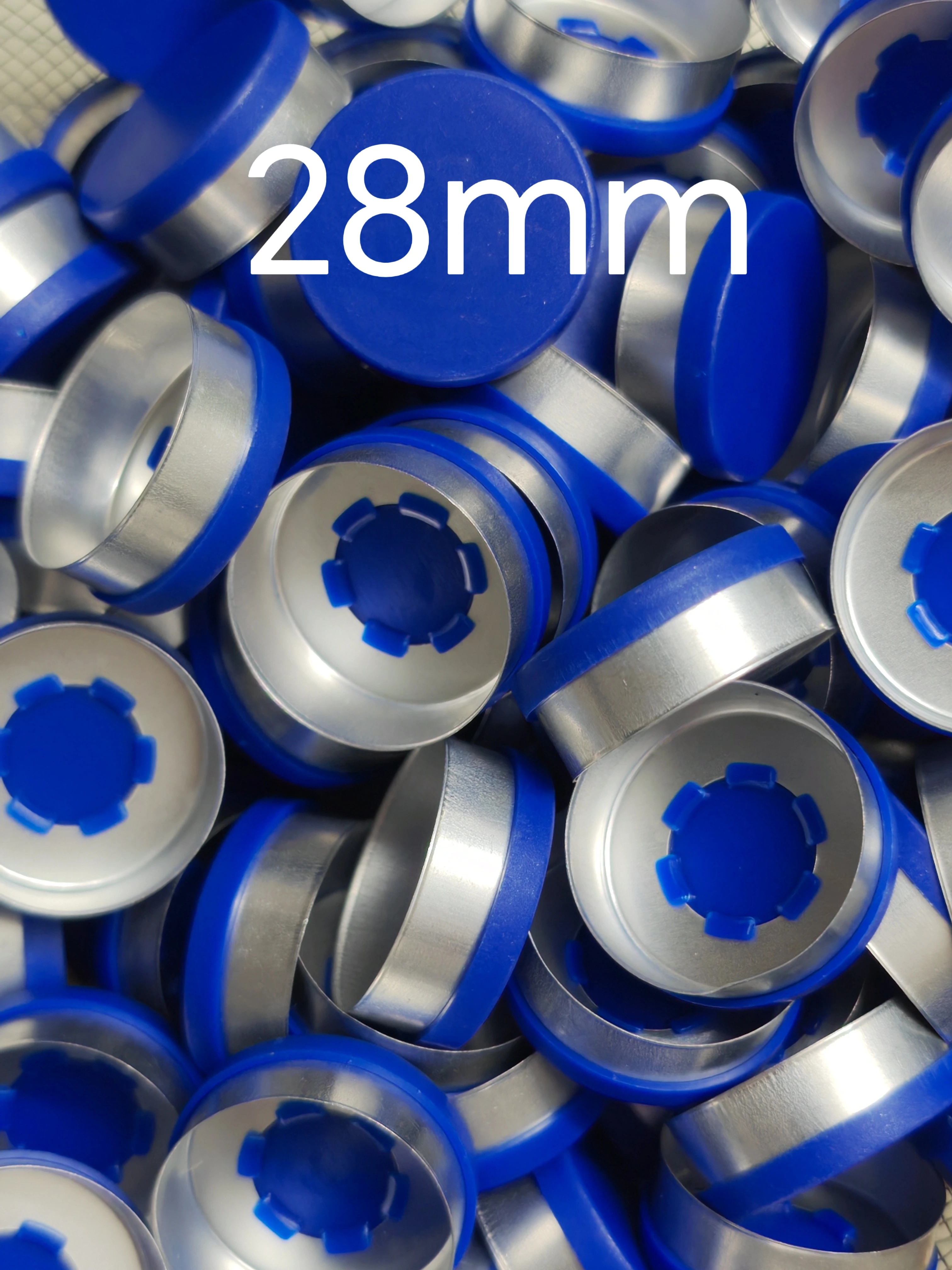 28mm 100pcs/lot Plastic Aluminium Cap!All Kinds Of Colored Sealing Caps,Plastic tops ,Aluminium Caps for crimping glass vial