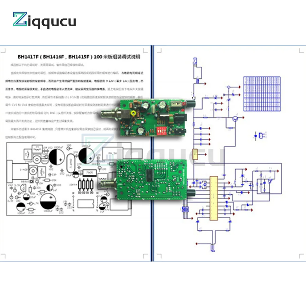 5V/12V BH1417F nadajnik radiowy FM PLL Stereo moduł radiowy cyfrowe DiY zestaw