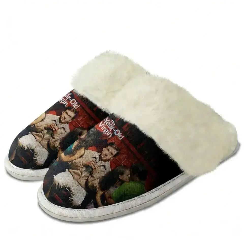 The 40 Year Old Virgin Plush Edge Warm Shoe Men Women Home Casual Slipper Bedroom Thermal Cotton Lightweight Customized Slippers