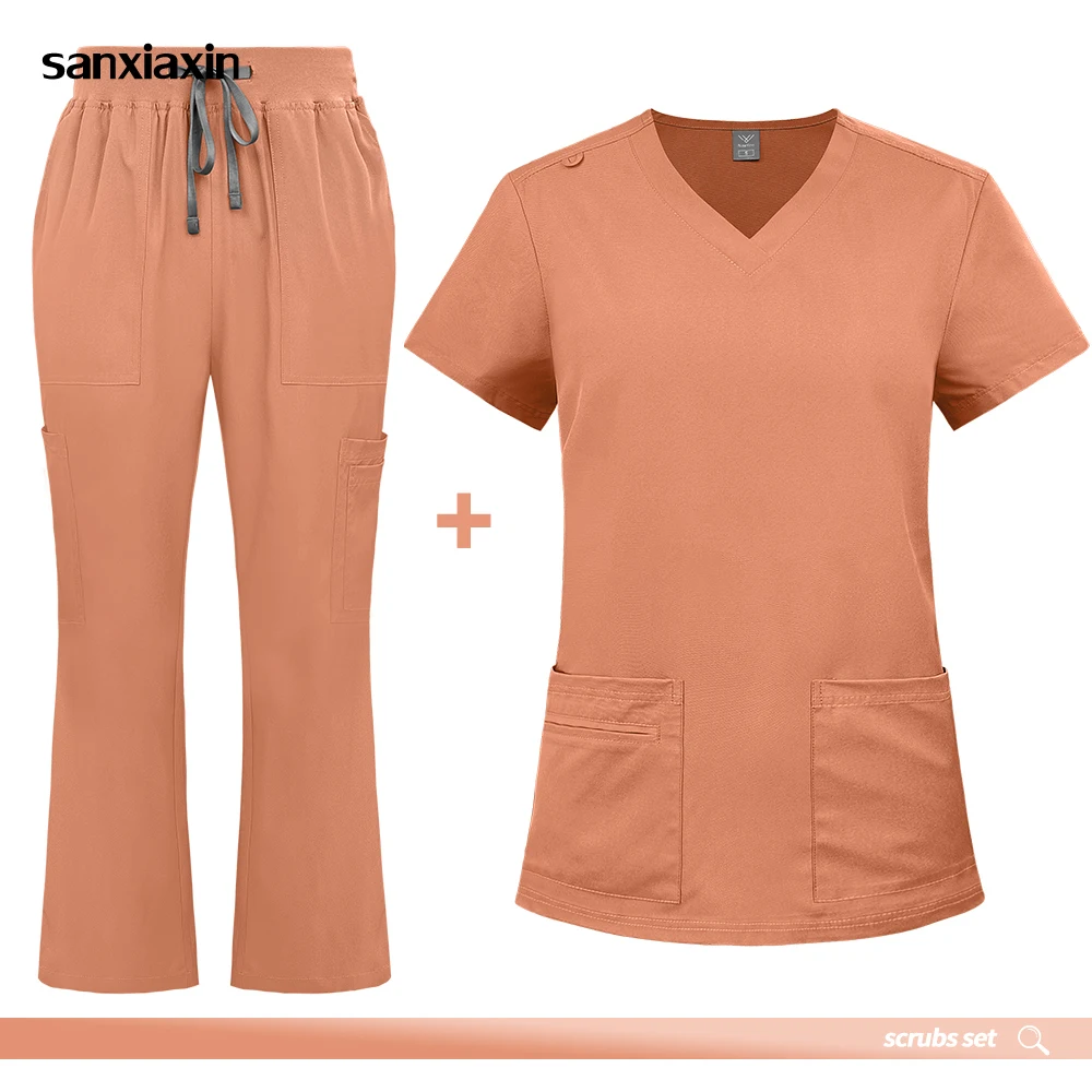 roupas-de-trabalho-para-salao-de-beleza-por-atacado-uniforme-medico-feminino-conjunto-de-scrubs-para-cirurgia-hospitalar-traje-para-dentista-e-farmacia-roupa-de-trabalho-para-medicos