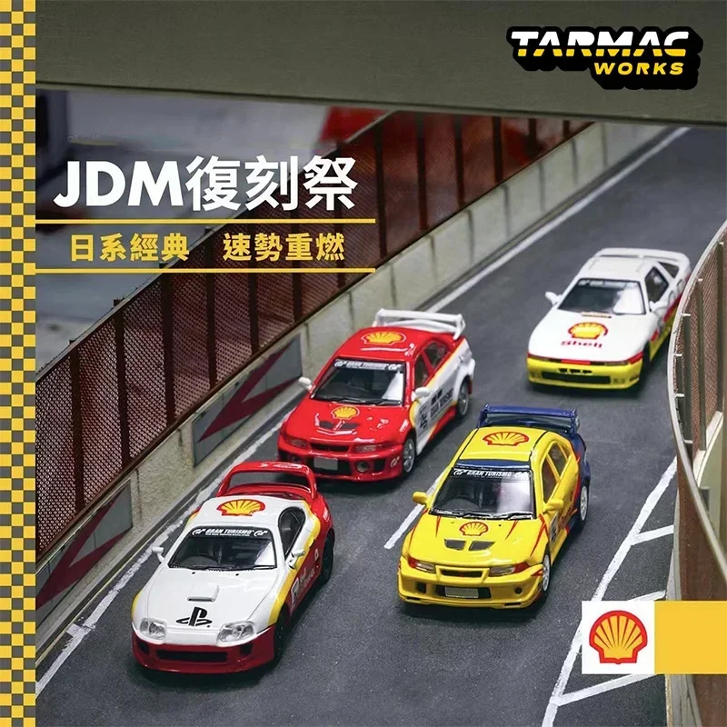 Tarmac Works 1:64 JDM SUPRA EVOLUTION Shell Suit Alloy Diorama Car Model Collection Miniature Carros Toys In Stock TW