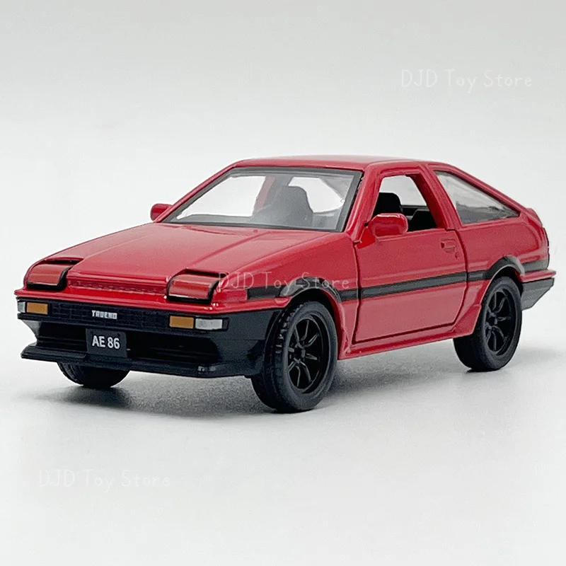 

1:37 Diecast Car Model Toy AE86 Miniature Replica Pull Back Children Gifts