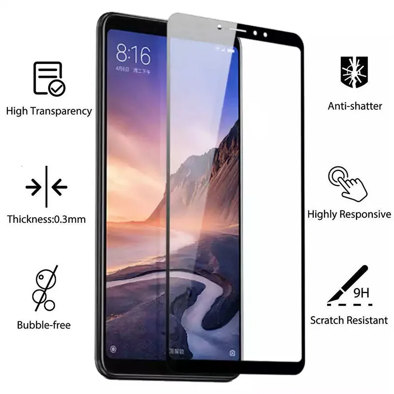 Protective Glass For Xiaomi Mi Max 3 2 Tempered Glas Screen Protector Case On Ksiomi Xiomi Xiami Xaomi My Max2 Max3 Protect Film