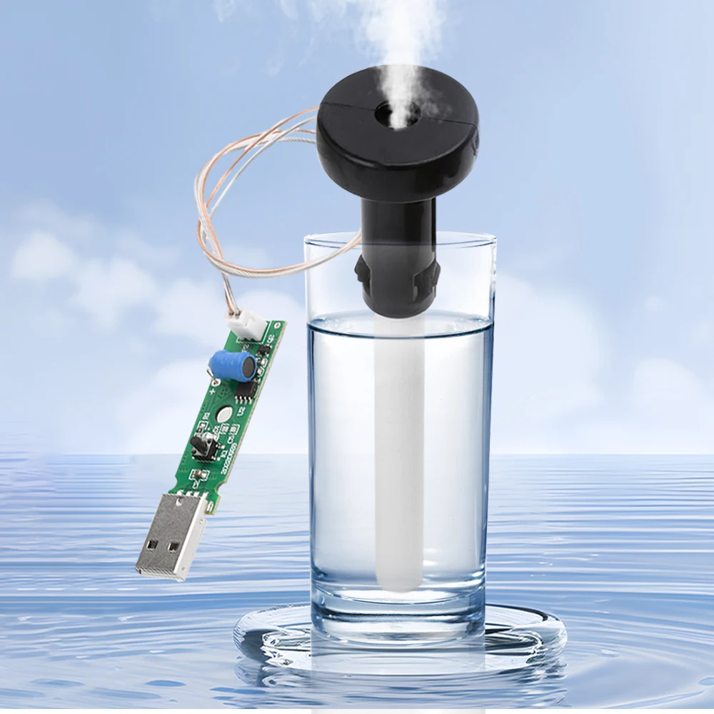 USB 5V 1.5-2W Ultrasonic Atomizing Humidifier Module Automatic Power-off DIY Moisturizing Transducer Mist Maker Atomize kit