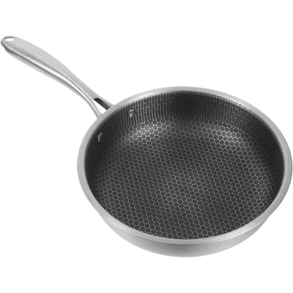 

Nonstick Frying Pan Honeycomb Skillet Nonstick Skillet Steak Cooking Frying Pan Kitchen Tool Kitchen Wok(30cm)