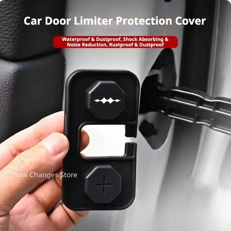 For BYD Denza B8 2025 2026  Door Lock Buckle Limiter Protection Cover Shock Absorption Silicone Pad Upgrade Parts