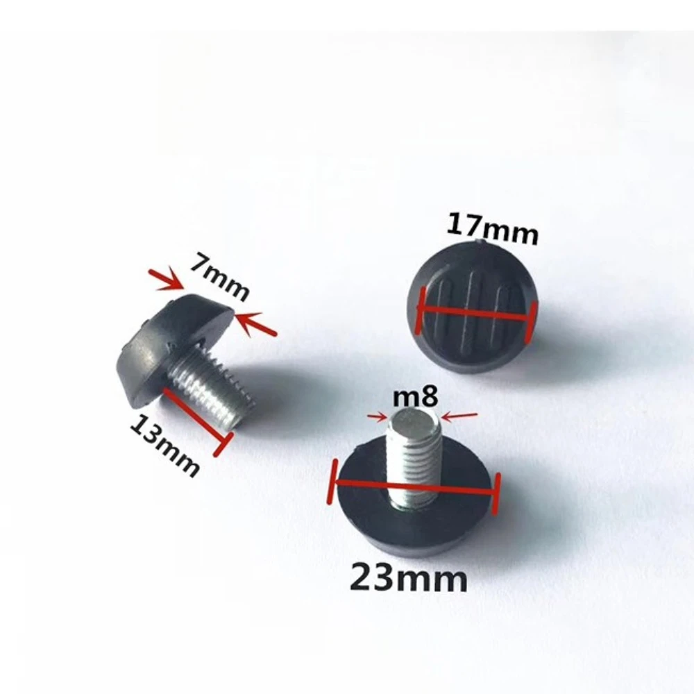 10Pcs M8 Threaded Stem Furniture Legs for Tables Cabinets Easy Installation Height Adjustable Leveling Foot Pads Furniture Legs