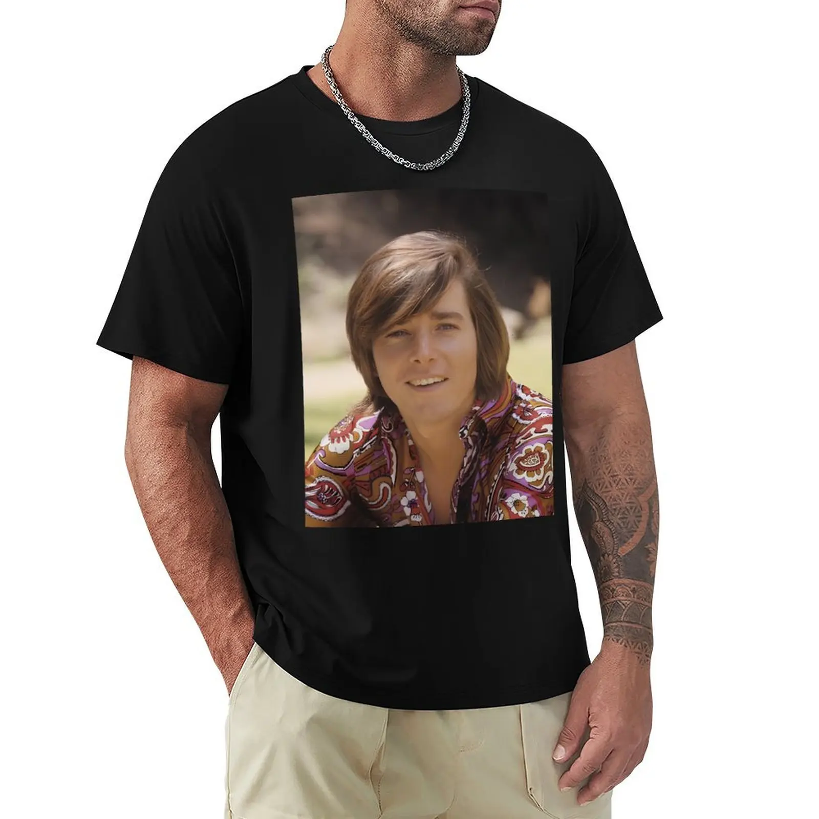 bobby sherman handsome T-Shirt Casual Everyday Short Sleeve T-Shirt