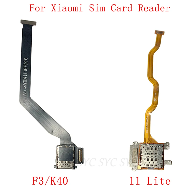 

SIM Card Reader Board Connector Flex Cable For Xiaomi 11 Lite Poco F3 Redmi K40 Sim Card Reader Flex Repair Parts