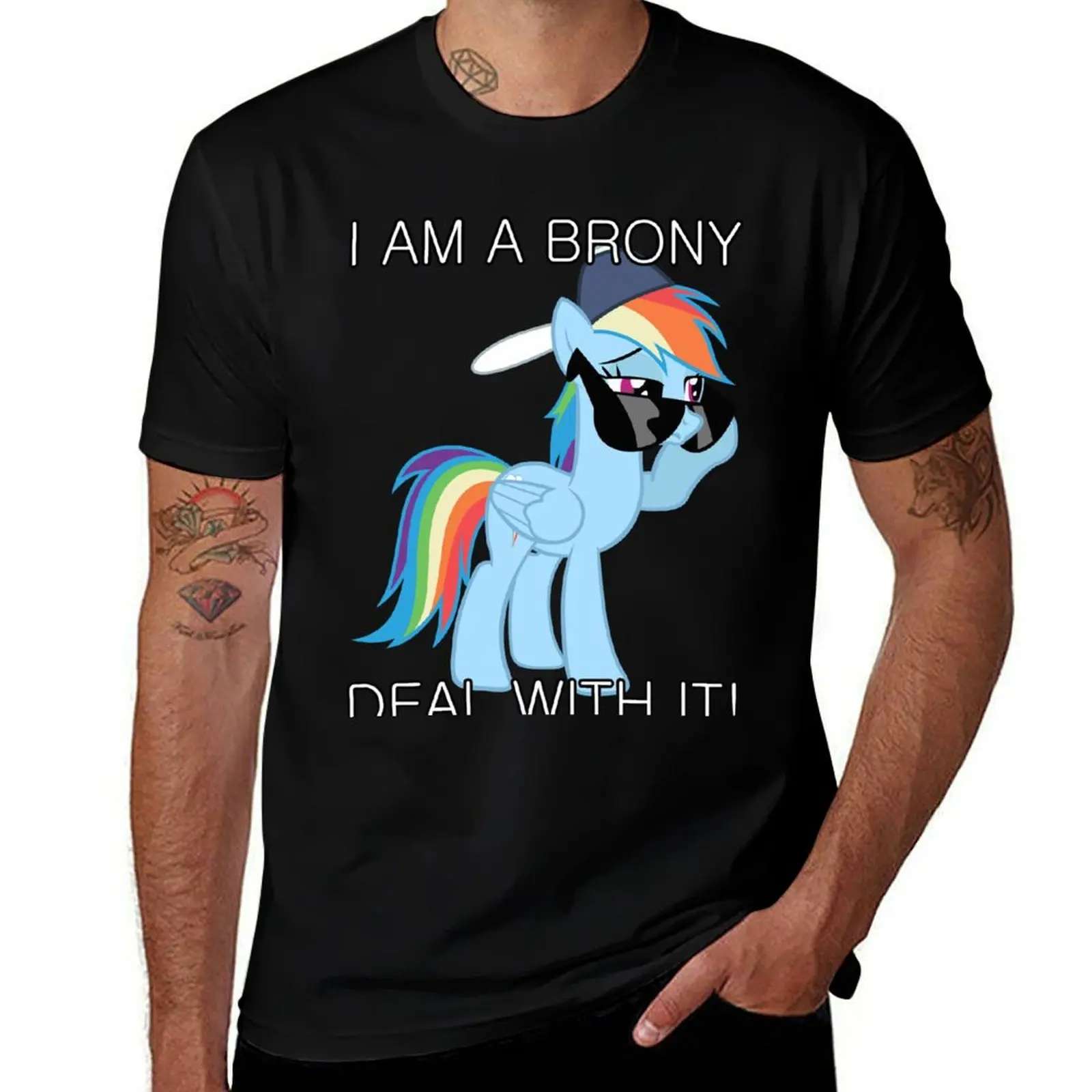 Rainbow Dash Brony T-Shirt customs design your own anime figures luxury clothing labubu luxury clothes men