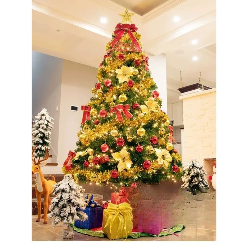 Large Encrypted Artificial Christmas Tree Complete Set 1.5M 1.8M 2.1M 2.4M 3M 4M 5M 6M Home Mall Hotel Holiday Decor Supplies