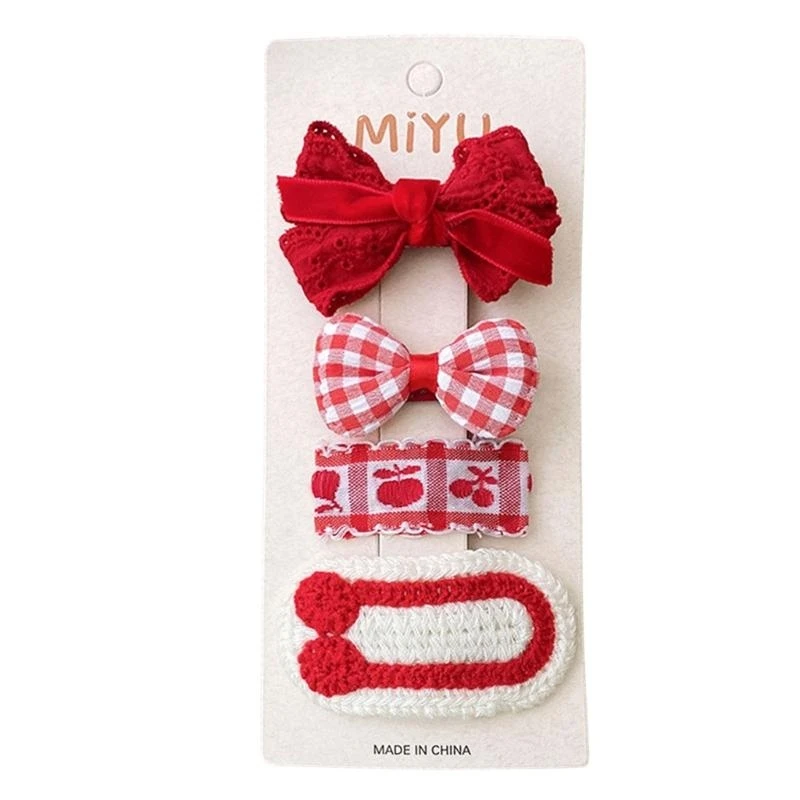 

Themed Bowknot Hair Clip Headwear Barrettes Christmas New Year Gifts for Kid