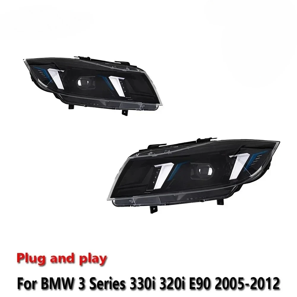 

Car LED Headlight Light Assemblies For BMW 3 Series 330i 320i E90 2005-2012 Auto Fog DRL Brake Turn Signal Lamp Plug A