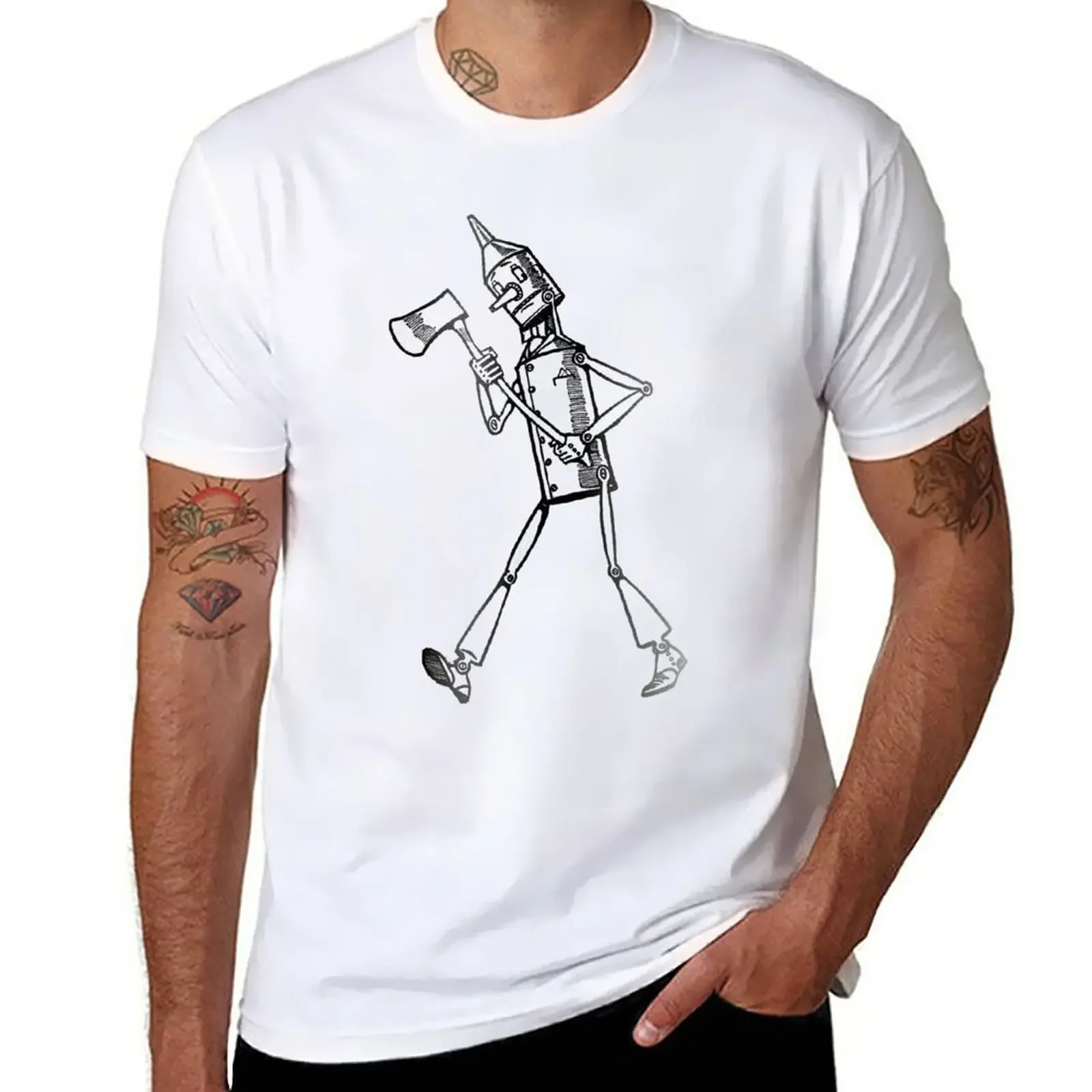 New Tin Man - Dark Shine T-Shirt black t shirt funny t shirt workout shirts for men Tees Y2K tops Unisex Summer Short Sleeve