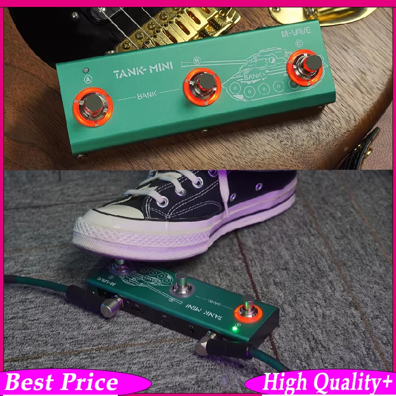 

Гитарная педаль M vave Green Tank Mini Multic Effects, поддерживает запись через IR и OTG, имитация кабеля, усилителя, модуляции, эффектов, задержки и реверберации.