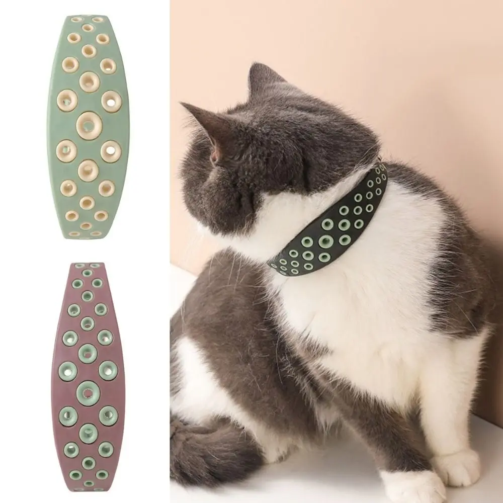 Adjustable Necklace Pet Deworming Collar Prevention Mosquitoes Anti Flea and Mite Cat Collar Cute Anti-lost Cat Repellent Collar